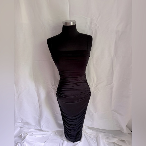 NWT ruched black tube dress from Windsor - Picture 1 of 3